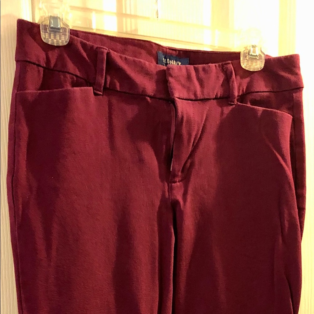 Burgundy pixie pants